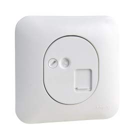 Schneider Electric prise rj45 catégorie 6 utp - blanc - a vis - schneider ovalis - complet