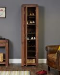 Baumhaus Shiro Walnut Tall Shoe Cupboard