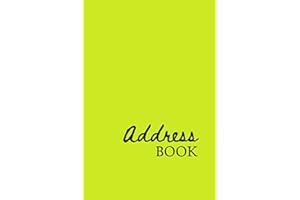 Address Book: Cute Lime Yellow Green Color Telephone Email Address Book for Women or Girls | Alphabetical Organizer (Name, Phone Number, Address, Birthday) for Your Contacts