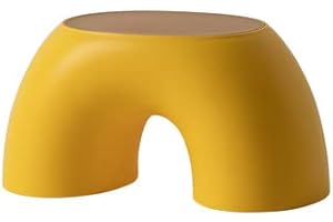 EasyChic Tabouret pour enfant avec bords arrondis et antidérapant - Jaune