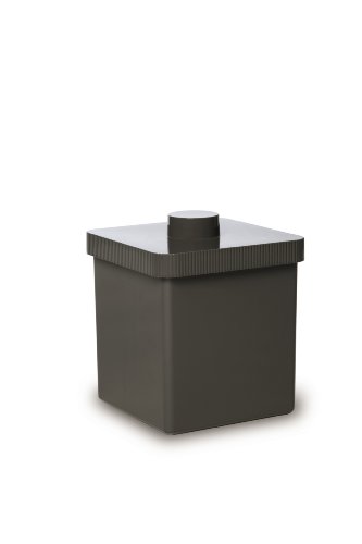 Authentics 1313212 Abfalleimer KALI / 24 x 28 x 24 cm / 10 L / dunkelgrau