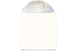 PRODYE Pochettes de carton blanches pour CD/DVD de 12 cm en lot de 50