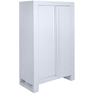 Tutti Bambini Rimini High Gloss White Wardrobe.