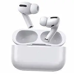 Welcozon Airpods Pro with Wireless Charging Case Active Noise Cancellation Enable Bluetooth Headset (White, True Wireless)