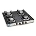 Glen Stainless Steel 4 Burner Cooktop, Black (SDGT4) RS.5699.00