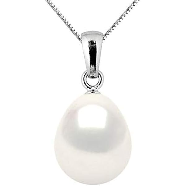 Unendlich U Collana Con Ciondolo Coniglio In Argento 925 E Perla D'Acqua Dolce 6mm - Gioiello Per Donna E Ragazza