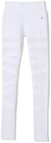 Electric Yoga Women's Ballerina Lace Ups Legging, White, M