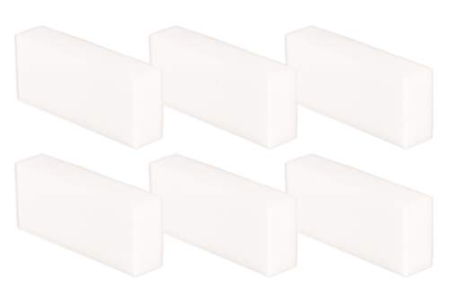 6 Stück Packung Wunderschwamm, Schmutzradierer, Putzschwamm, Radierschwamm 12x5x2,5cm