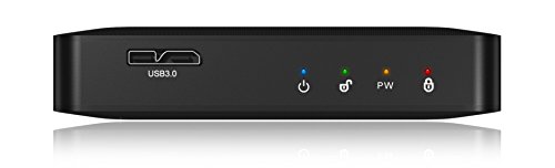 Icy Box IB-289U3 Externes Gehäuse mit Tastenverschlüsselung für 2,5″ (6,35 cm) SATA HDD/SSD, AES 256-bit Hardware-Verschlüsselung, USB 3.0, Schwarz - 4