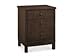 Bentley Designs Atlanta Dark Wood 3 Drawer Nightstand Bedside Chests