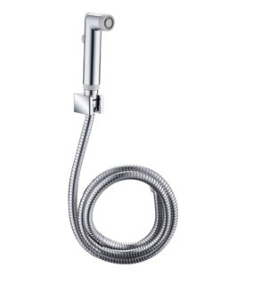 Grünblatt Bidet Handbrause inkl. Wandhalterung und Schlauch Chrom