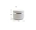 6 PCS 100ml/3.33oz DIY Large Capacity Cosmetic Box Case Holder Container Mixing Box Packing Bottles White