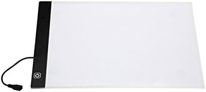 Led Drawing Board- Ultra-thin A4 Light Box - Display Pad Drawing Board - Stencil Artist Art Tracing Tattoo Table-Perfect for Artists, Designers, and Photographers for use with Craft Projects, Fabric Design, Transferring Drawings, Transparencies and more By Maseb