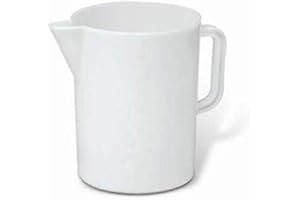 GIALTEK Caraffa Graduata 2 Litri Polietilene Colore Bianco