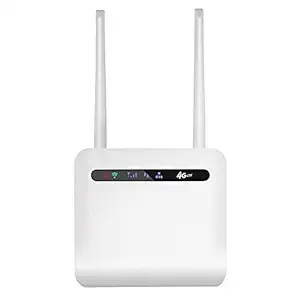 Homgee 4G Router with SIM Card Slot WiFi Hotspot 2.4G 300M s+5.8G 750M s Max 10 Devices WPS Encryption USB Powered White, EU Version