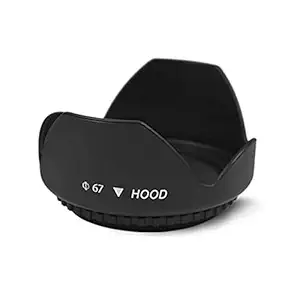 EnticingMuch 67MM Flower Lens Hood for Canon EF-S 10-18mm f/4.5-5.6 is STM Camera Lenses EF-S 18-135mm f/3.5-5.6 is USM Lens and Select Sony, Panasonic, Fujifilm and Nikon Lenses