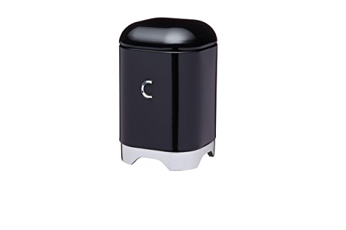 Kitchen Craft Lovello - Bote para café, 11 x 19 cm (4.5 x 7.5), color negro