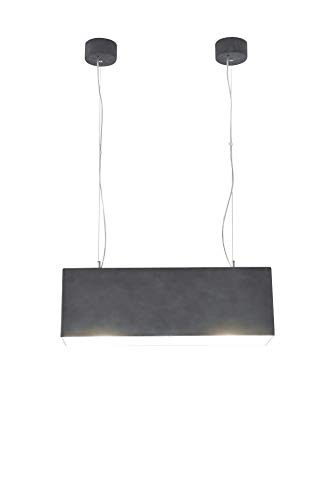 Preisvergleich Produktbild Pendelleuchte Hängelampe Hängeleuchte Beton"Valeria" 20x60x20 cm, Anthrazit Silber