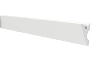 GARENERGIE Profilo in Duropolimero per Strisce Strip LED da Soffitto - Decorazione Luce Soffusa - Pannello Verniciabile per Illuminazione Soffusa Greche Decorative (2 Pezzi - 100x6,4x3,8 cm)