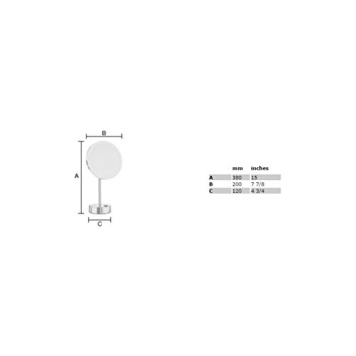 SMEDBO Kosmetikspiegel OUTLINE Spiegel LED Beleuchtung matt schwarz FK484EB - 2