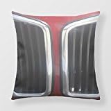 Personalized Pillow Cover Red Bmw Csi Twin Kidneys Grill Throw Pillow Case