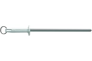 Starrett, affilatrice in acciaio con finitura fine, 30,5 cm (300mm), manico bianco (BKW408-12)