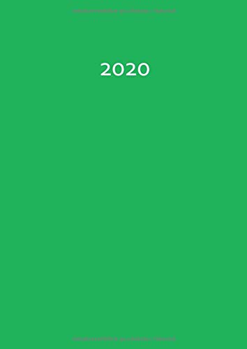 2020: dicker TageBuch Kalender - GRASHÜPFER / grün - Endlich genug Platz für dein Leben! 1 Tag = 1 A4 Seite