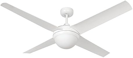 LUCCI AIR 210824 - Ventilatore da soffitto Altitude Eco, per interni ed esterni, telecomando incluso, colore: bianco