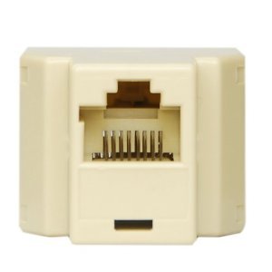 tinxi® RJ45 Splitter Y-Verteiler Netzwerk LAN ISDN Adapter Ethernet Patch Kupplung 8 polig Eingang zu 2 x 8 pol Ausgang für 10/100MBit Netzwerke oder ISDN Telefon-Netz - 3