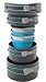 Produktbild Highlander Apex Weekender Kochset - 1,9 l & 1,1 l Töpfe, 17 cm & 15 cm Bratpfannen, 4 x BPA-freie Schüsseln