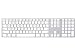 Produktbild Apple Keyboard (Danish) USB, Silver, MB110DK_B (USB, Silver)