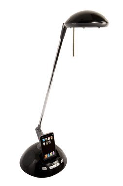 Preisvergleich Produktbild iHome iHL10 iPhone / iPod Docking 30 Pin Schreibtischlampe schwarz