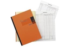 5 X KÖNIG & EBHARDT Kassenbuch A4 DS f.Bruttoverst.2x50Bl 86-26532/3758 KARTONIERT ORANGE 86-26532