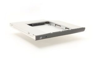Portátil OptiBayHDTM equipo para instalar un segundo disco duro o SSD SONY VAIO SA, SB, SC Serie (VPC SA, SB, VPC-SA3, VPC-SA4) Serie en lugar de las unidades ópticas de CD, DVD, unidad BD. Negro.