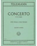 Telemann, Georg Philipp - Concerto In G Major - TWV 51:G9. For Viola and Piano. Edited by Katims. by International Music Company