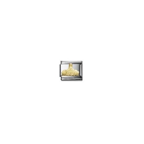Nomination Composable Classic SYMB. DEUTSCHL. Relief 1 Edelstahl und 18K-Gold (Symbol der Ludwigskirche) 030140