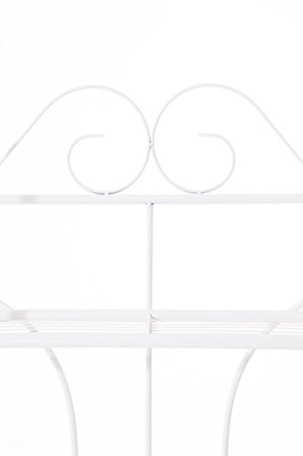 CLP Überbau-Regal PINAR, Eisen Badregal ca. 60 x 35 cm, Höhe 165 cm, 3 Böden, Landhaus-Stil weiß - 5