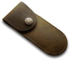 CASE XX Genuine Brown Soft Leather Pocket Knife Belt Sheath