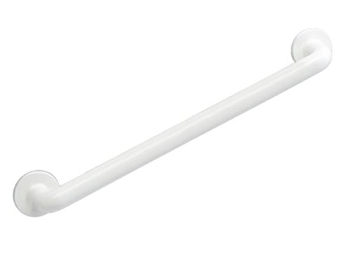 WENKO 17933100 Wandhaltegriff Secura Weiß 64,5 cm - für Badewanne oder WC, Kunststoff, 64.5 x 7 x 8 cm, Weiß