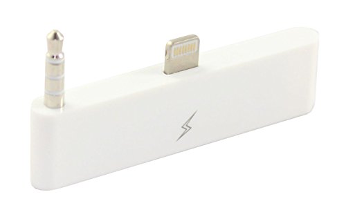 Premium Audio Adapter Docking Station für das neue Apple iPhone 6 Plus inkl. Audioübertragung - alter Anschluss zu neuem Anschluss - Weiß