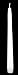 Produktbild Duni Leuchterkerzen weiß 250x22mm 50 Stk.