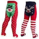 Christmas Fun Bum Tights (6-12 Months, Reindeer)
