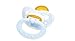 NUK Baby Rose and Blue Latex BPA Free Pacifier, Size 1,Blue