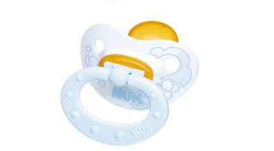 NUK Baby Rose and Blue Latex BPA Free Pacifier, Size 1,Blue