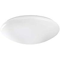 Lámpara de techo 1 lámpara focos plafón Piso acrílico blanco (Manta Luz, Foco, Lámpara de salón, dormitorio, redondo, 36 cm, incluye bombilla T5 Anillo Tubo 32 W, 4000 K, antirreflejante)