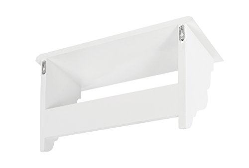 Küchenregal Küchenboard mit Handtuchhalter Landhaus Stil Wand Regal Weiß - 8