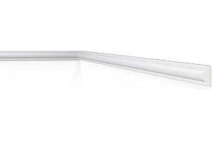 WALLSTYL Wand- und Friesleiste NMC SP2 ARSTYL Noel Marquet Zierleiste Stuckleiste Modernes Design weiß 2 m