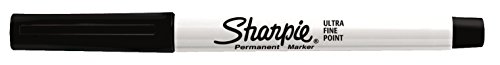 Sharpie S0811200 Permanent Marker, extra feine Spitze, 2er-Packung, schwarz - 3