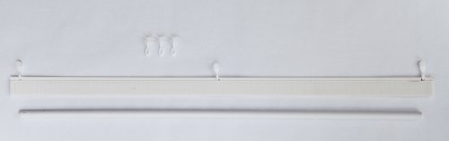 Paneelwagen 60cm weiss 6`er Set / Paneelwagen für Schriebevorhänge / Paneelwagen mit Klettband / Paneelwagen für Schiebegardinen / Paneelwagen für Schiebevorhang / Gleiter für Flächenvorhänge / Gleiter für Flächenvorhang Schiene / Paneelwagen weiß / Paneelwagen Gleiter - 5