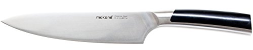 makami Master Chefmesser – extrascharfes massives Kochmesser mit Griff aus Edelstahl in edler Geschenkverpackung - 3